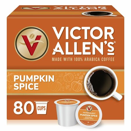 VICTOR ALLEN 2.0 Pumpkin Spice Coffee Single Serve Cup, PK80 FG014613RV